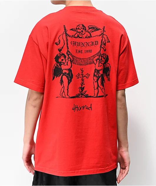 4Hunnid Angels Red T-Shirt