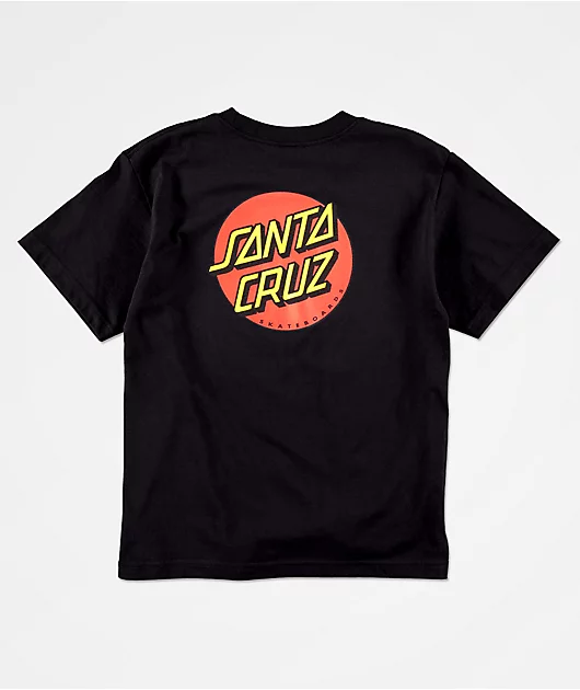 Santa Cruz Kids Classic Dot Black T-Shirt
