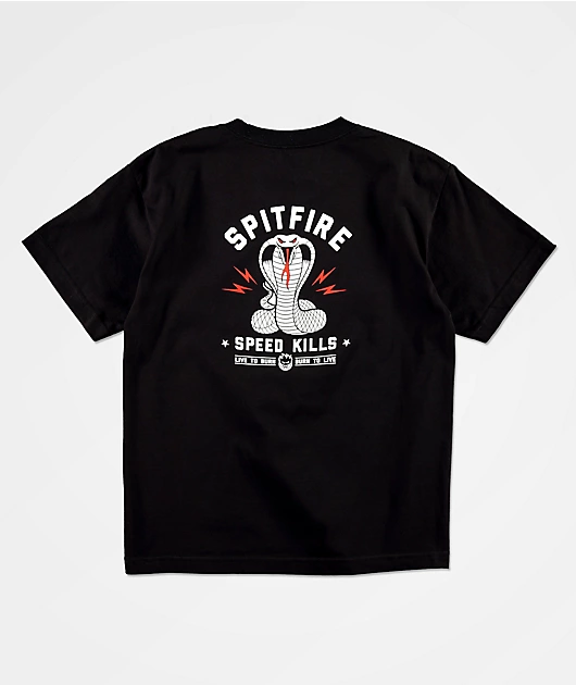 Spitfire Kids Speed Kills Black T-Shirt