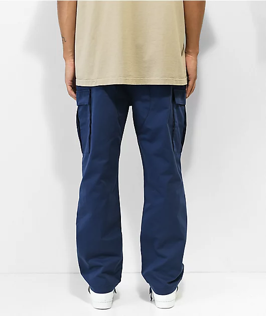 Empyre Loose Fit Navy Cargo Skate Pants