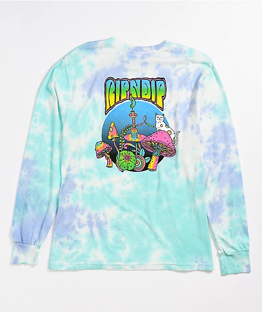 RIPNDIP Nermal Psychedelic Cotton Candy Long Sleeve T-Shirt