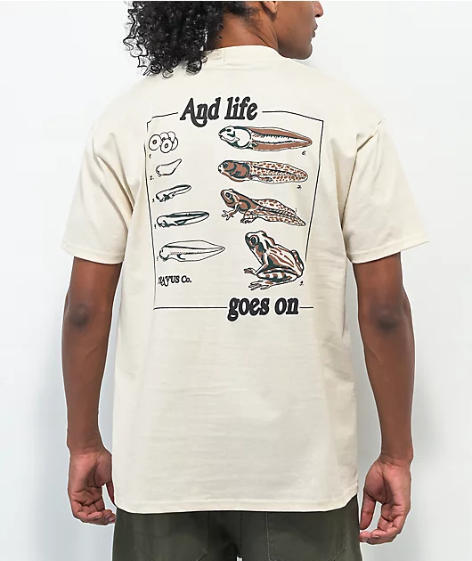 Dravus Life Goes On Cream T-Shirt