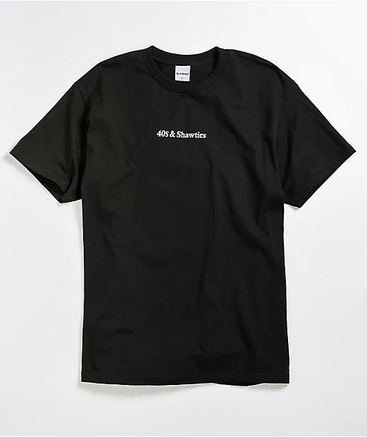 40s & Shorties Shawties Black T-Shirt