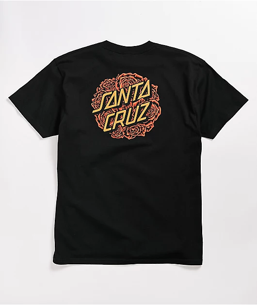 Santa Cruz Bouquet Dot Black T-Shirt