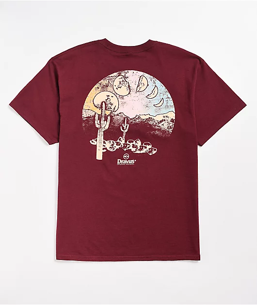 Dravus Many Moons Maroon T-Shirt
