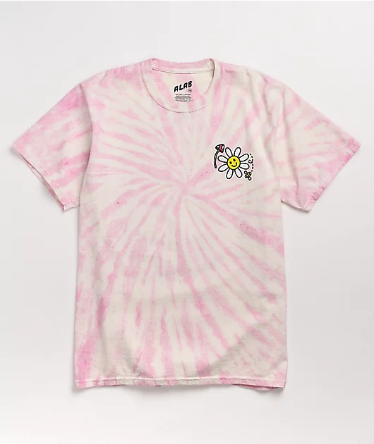 A.LAB Better Days Pink & White Tie Dye T-Shirt