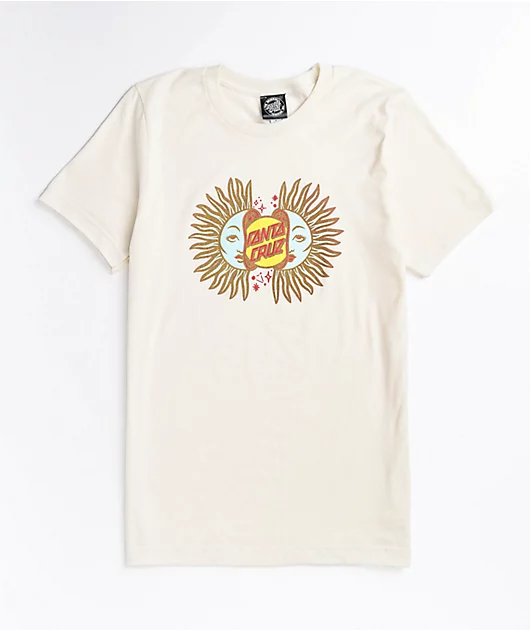 Santa Cruz Split Sun Off-White T-Shirt