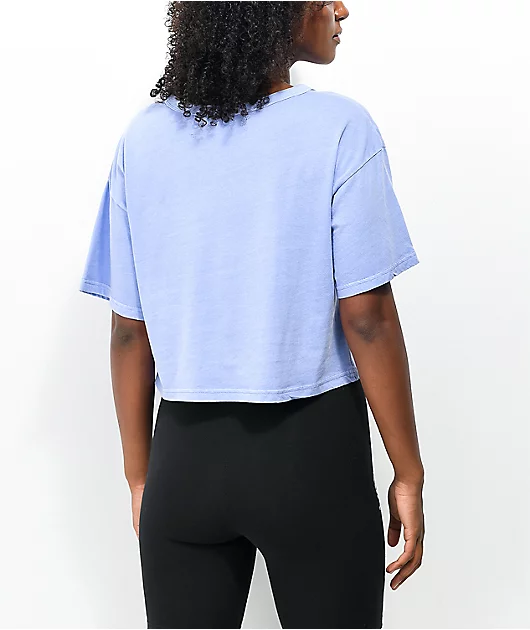 Champion Lightweight Charm Blue Crop T-Shirt