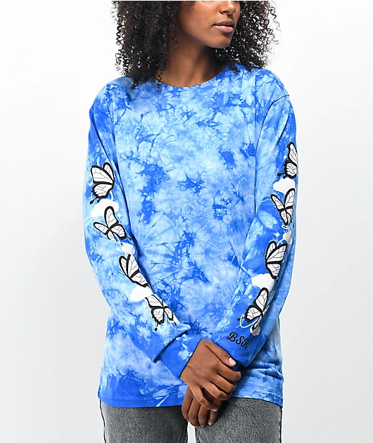 By Samii Ryan Angel Butterfly Tie Dye Long Sleeve T-Shirt