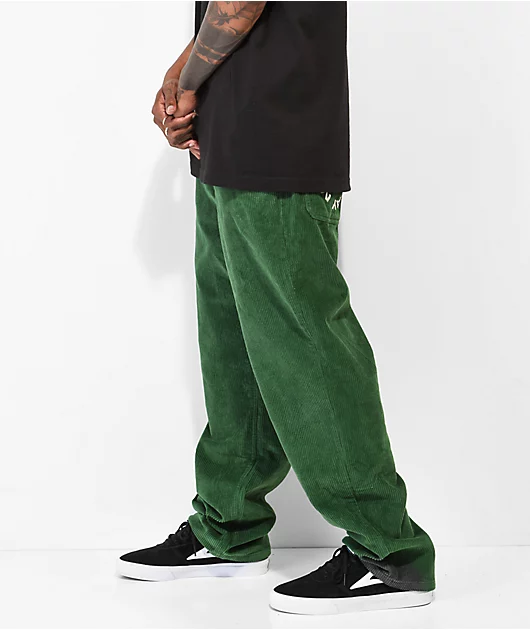 Paterson Dark Green Wide Leg Skate Pants