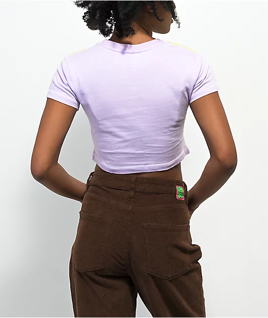 24441-ragged-priest-checkered-purple-yellow-crop-t-shirt-2.webp Ragged Priest Checkered Purple & Yellow Crop T-Shirt