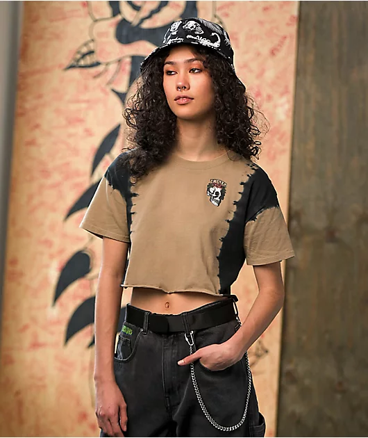 24526-empyre-kipsy-death-to-birth-brown-black-tie-dye-crop-t-shirt-2.webp Empyre Kipsy Death To Birth Brown & Black Tie-Dye Crop T-Shirt