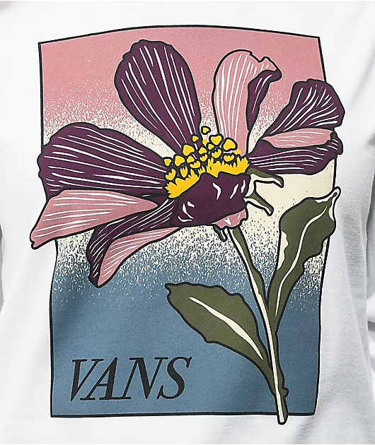 Vans Triple Down White Long Sleeve T-Shirt