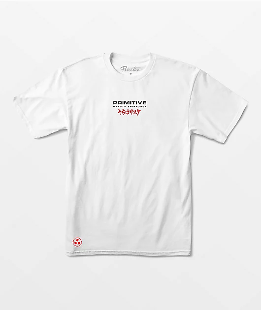 Primitive x Naruto Shippuden Sasuke Blade White T-Shirt