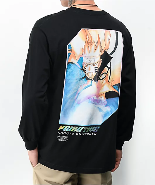 Primitive x Naruto Shippuden Six Paths Black Long Sleeve T-Shirt