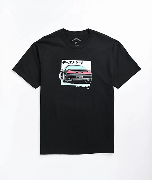 Key Street Hayasugiro Black T-Shirt