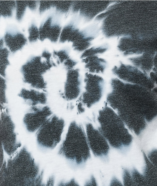 Zine Phinney Black & White Tie Dye Crop T-Shirt