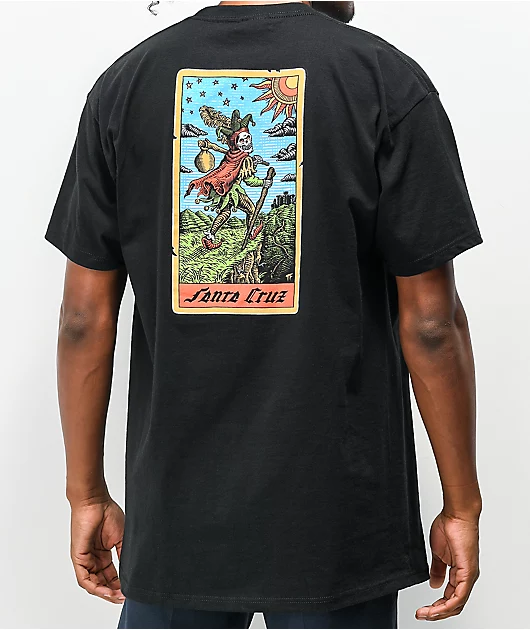 Santa Cruz Tarot Black T-Shirt