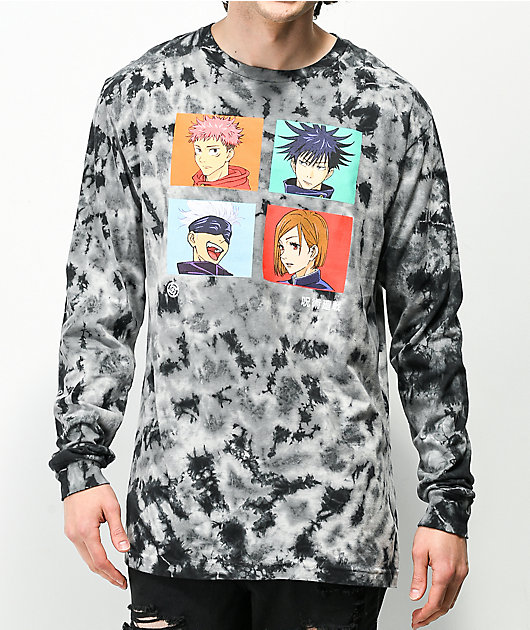 Episode x Jujutsu Kaisen Squad Black Tie Dye Long Sleeve T-Shirt