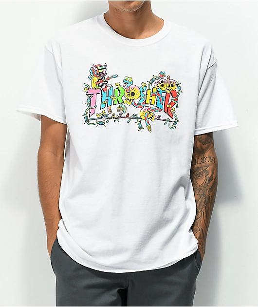 Thrasher Devil Music White T-Shirt