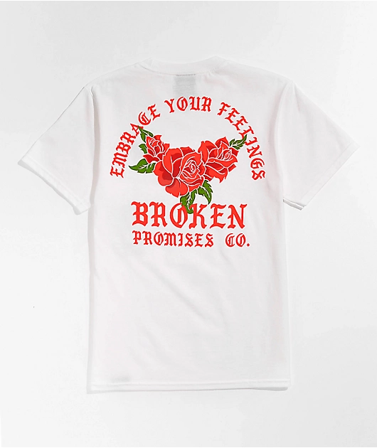 Broken Promises Kids' Embrace Ur Feels White T-Shirt