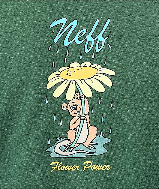 25025-neff-flower-power-green-t-shirt-2.webp Neff Flower Power Green T-Shirt