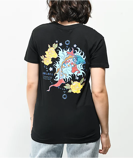 Empyre Sloane Koi Fish Black T-Shirt