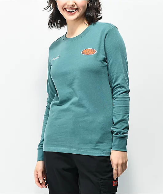 25100-petals-and-peacocks-garden-blue-long-sleeve-t-shirt-2.webp Petals and Peacocks Garden Blue Long Sleeve T-Shirt