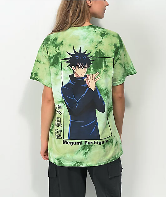 Episode x Jujutsu Kaisen Megumi Box Green Tie Dye T-Shirt