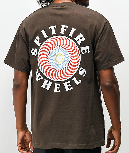 Spitfire Classic Fill Brown T-Shirt