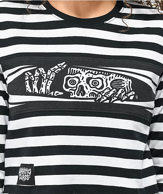 25402-lurking-class-by-sketchy-tank-peeking-black-white-stripe-crop-long-sleeve-t-shirt-2.webp Lurking Class by Sketchy Tank Peeking Black & White Stripe Crop Long Sleeve T-Shirt