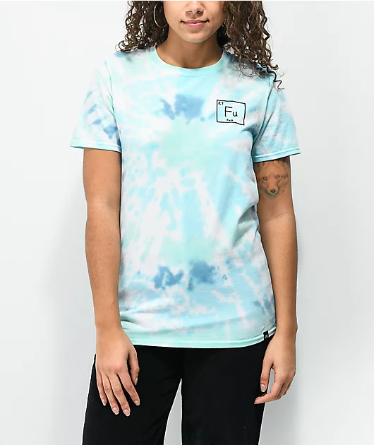 JV by Jac Vanek FU Blue Tie Dye T-Shirt
