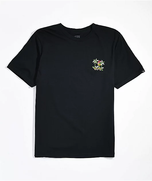 Vans Kids Tiki Palms Black T-Shirt