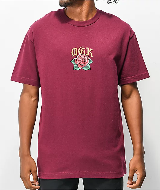 DGK Guadalupe Burgundy T-Shirt