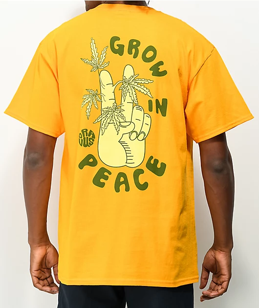 Dravus Grow In Peace Orange T-Shirt