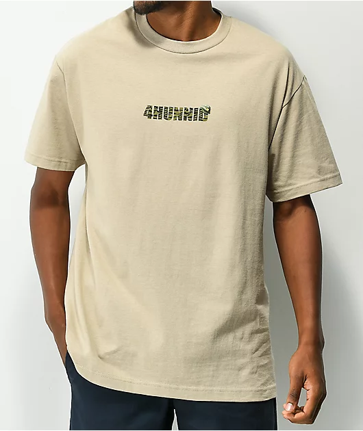 4Hunnid Helmet Sand T-Shirt