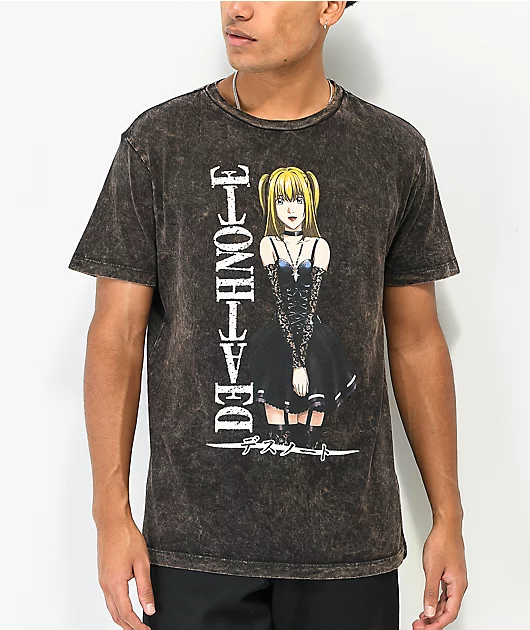 Death Note Misa Black Wash T-Shirt