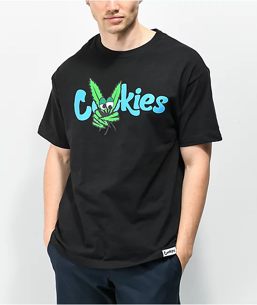 Cookies Nuggn By Peace Black T-Shirt