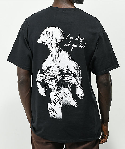 Any Means Necessary Smile Black T-Shirt