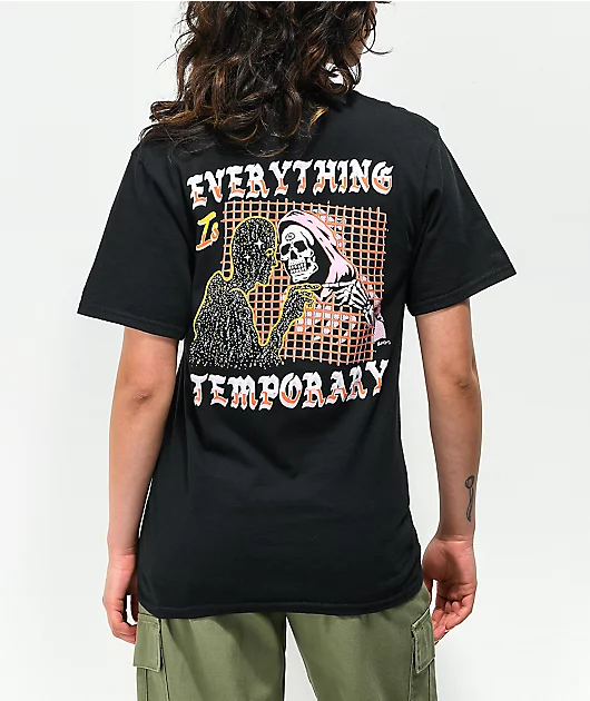 Boss Dog Everything's Temporary Black T-Shirt