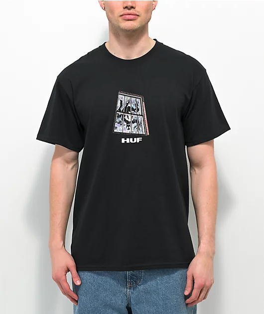 HUF x Marvel Black Suit Spider-Man Black T-Shirt