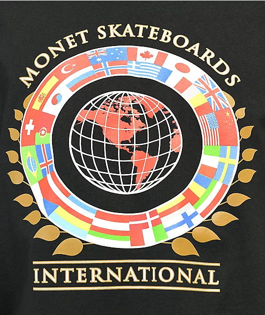 Monet International Black Long Sleeve T-Shirt