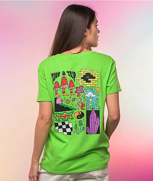 A-Lab Rainen Take Trip Lime Green T-Shirt