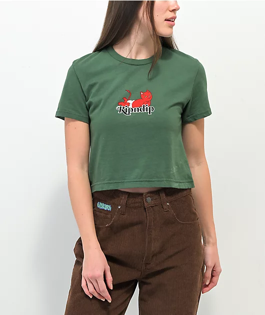 RIPNDIP Devil Sage Crop T-Shirt