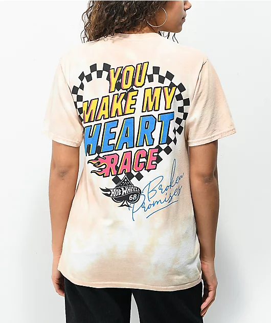 26765-broken-promises-x-hot-wheels-heart-race-peach-tie-dye-t-shirt-2.webp Broken Promises x Hot Wheels Heart Race Peach Tie Dye T-Shirt