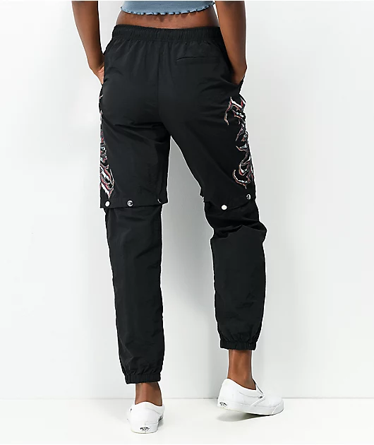 SWIXXZ Rustic Metal Black Track Pants