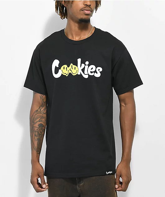 Cookies Melted Smile Black T-Shirt