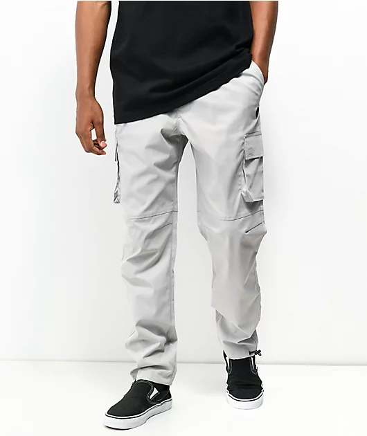 Ninth Hall Trance Light Grey Cargo Pants