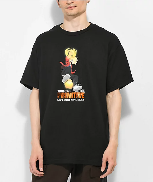 Primitive x My Hero Academia Explosive Seed Black T-Shirt