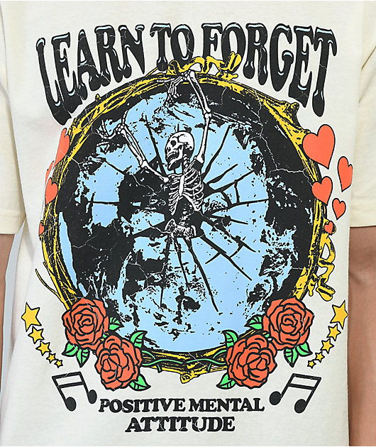 27415-learn-to-forget-break-on-through-cream-t-shirt-2.jpg Learn To Forget Break On Through Cream T-Shirt